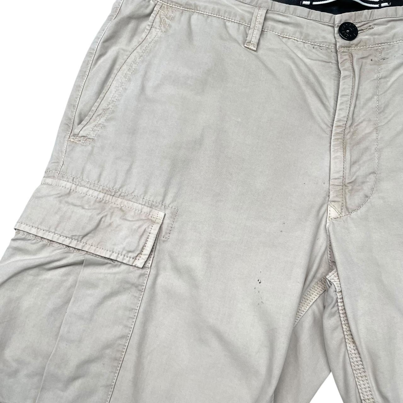 Stone Island SS 2018 Beige Bermuda Cotton Cargo Shorts
