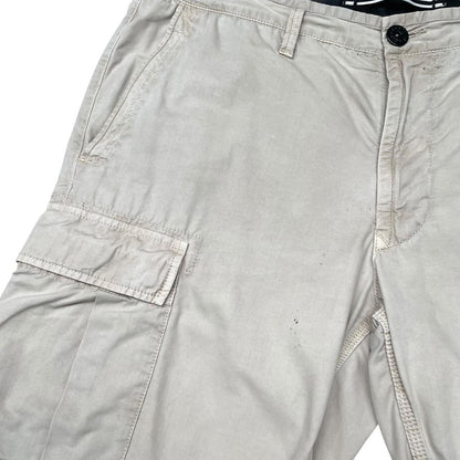 Stone Island SS 2018 Beige Bermuda Cotton Cargo Shorts