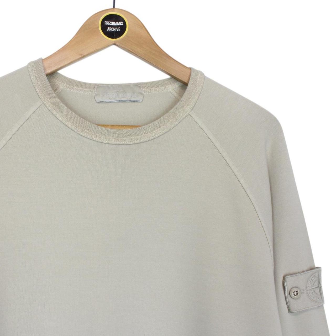 Stone Island Ghost SS 2021 Beige Stretch Cotton Sweatshirt Jumper