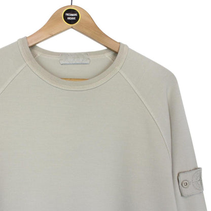 Stone Island Ghost SS 2021 Beige Stretch Cotton Sweatshirt Jumper