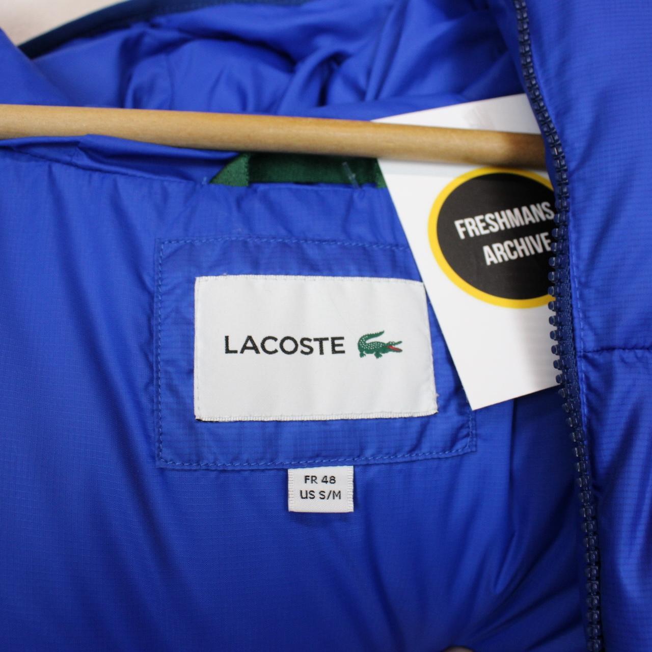 Lacoste Blue Full Zip Down Water Repellent Gilet / Bodywarmer