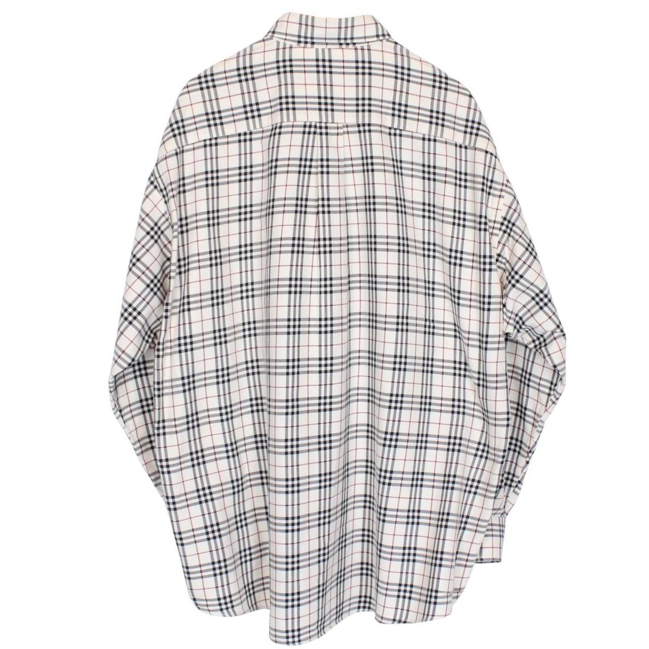 Burberry London Cream Nova Check Long Sleeve Cotton Shirt