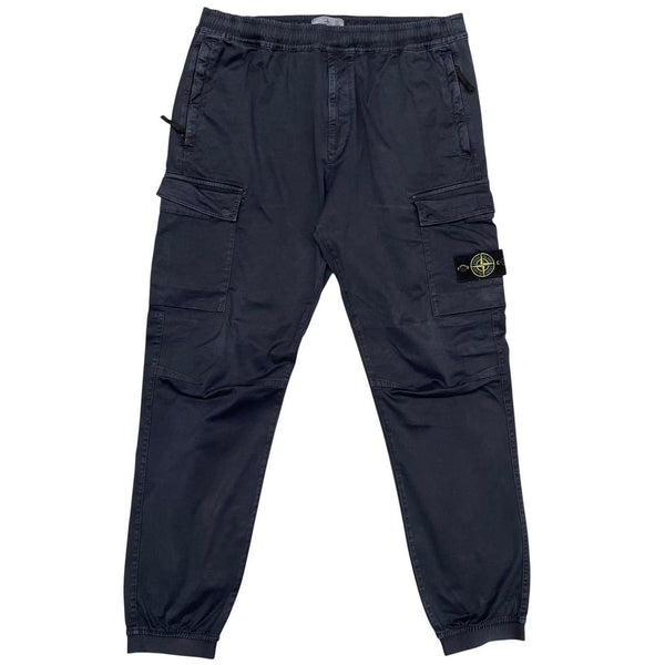 Stone Island AW 2022 Navy Blue RE-T Fit Cargo Trousers