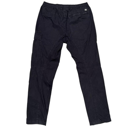 CP Company Navy Blue Regular Fit Cotton Cargo Trousers