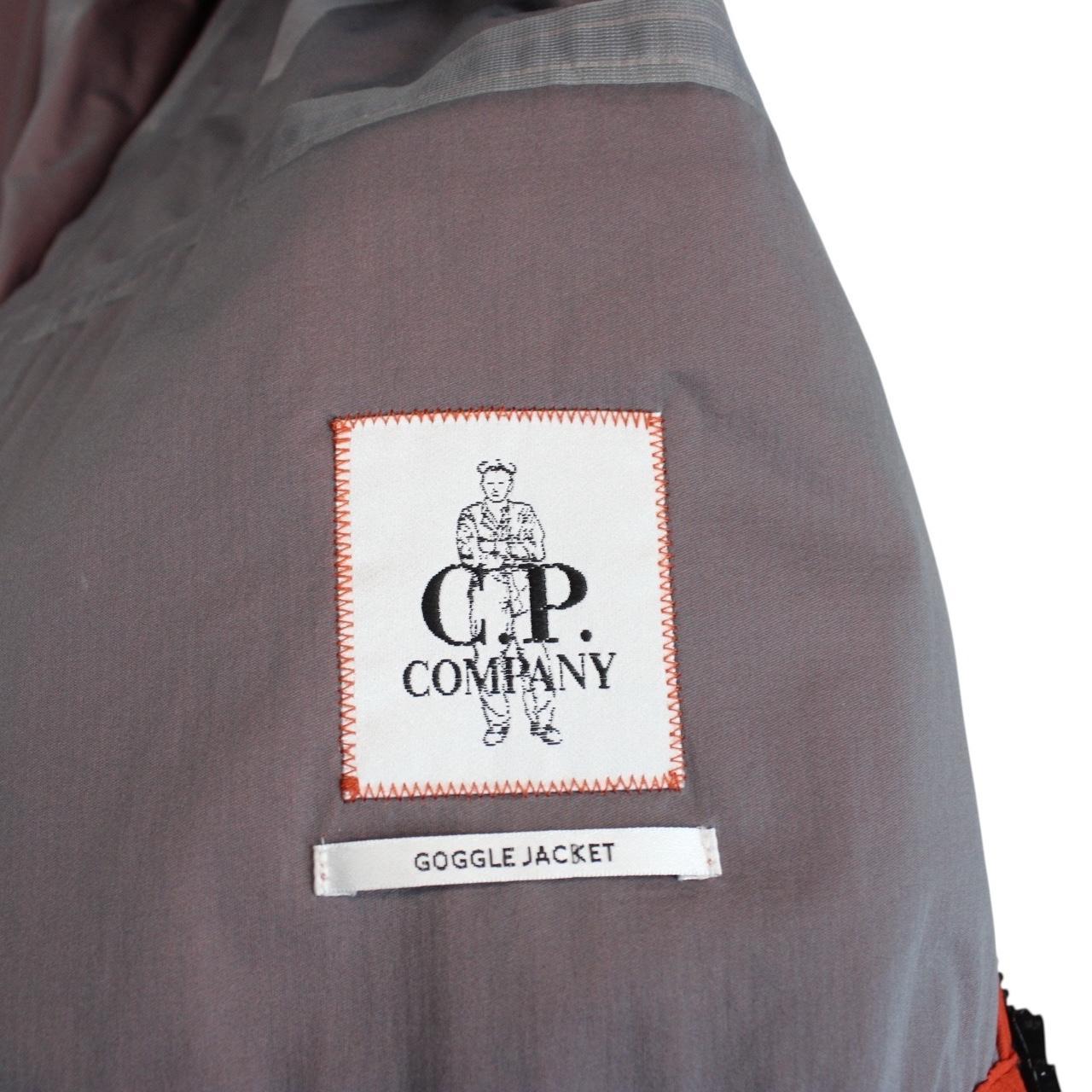 CP Company Orange Full Zip La Mille Nylon Goggle Jacket