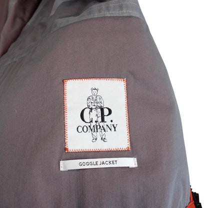 CP Company Orange Full Zip La Mille Nylon Goggle Jacket