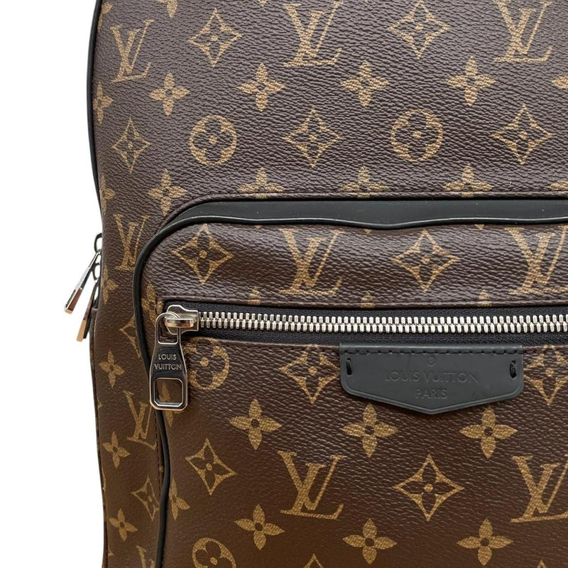 Louis Vuitton 2016 Brown and Black Monogram Coated Canvas Josh Backpack