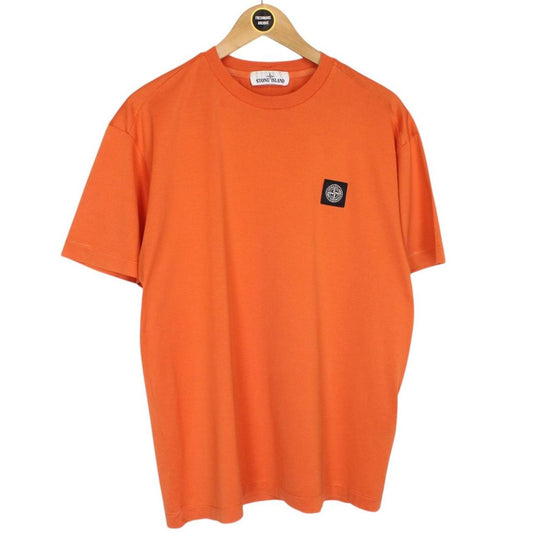 Stone Island AW 2019 Orange Short Sleeve Compass T-Shirt