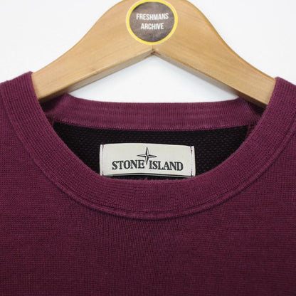 Stone Island SS 2015 Purple Cotton Knit Sweatshirt Jumper