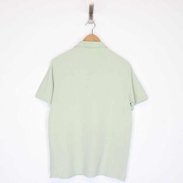 Stone Island Pale Green Short Sleeve Compass Cotton Polo Shirt