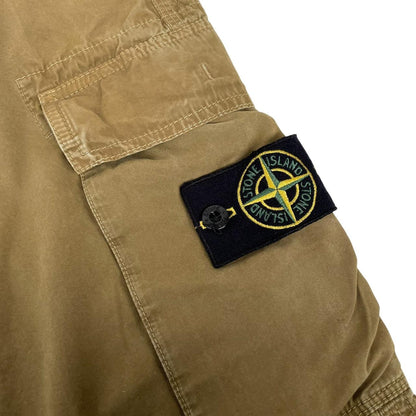 Stone Island SS 2014 Khaki Green Slim Fit Cargo Trousers