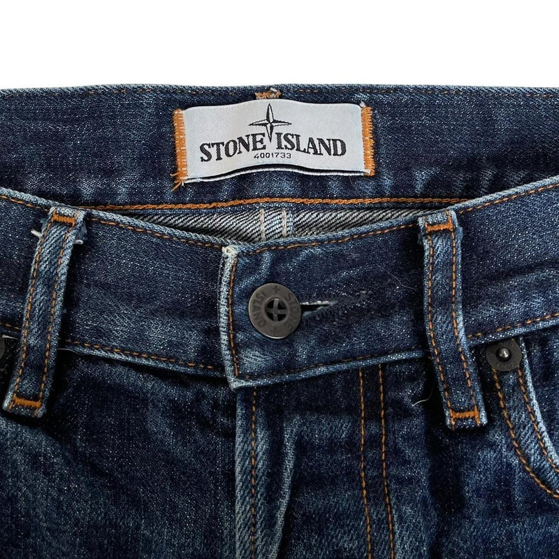 Stone Island SS 2013 Navy Blue RE-T Fit Denim Jeans