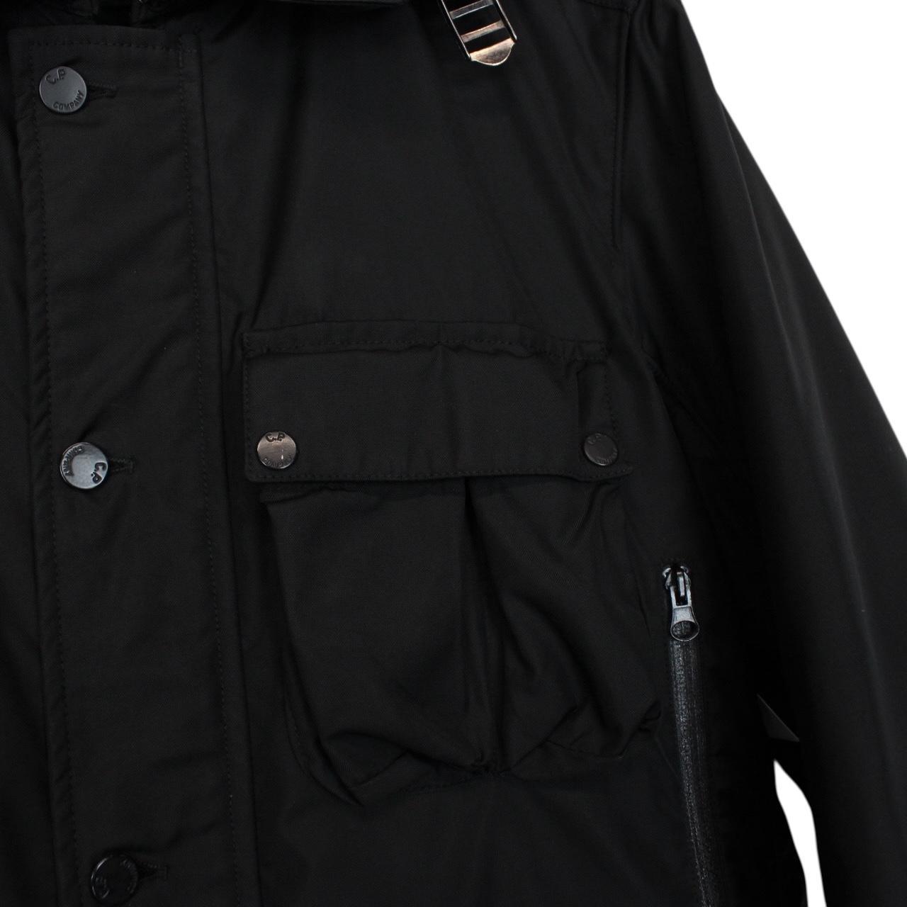 Vintage CP Company AW 2008 Black Full Zip Dynafil Mille Miglia Goggle Jacket