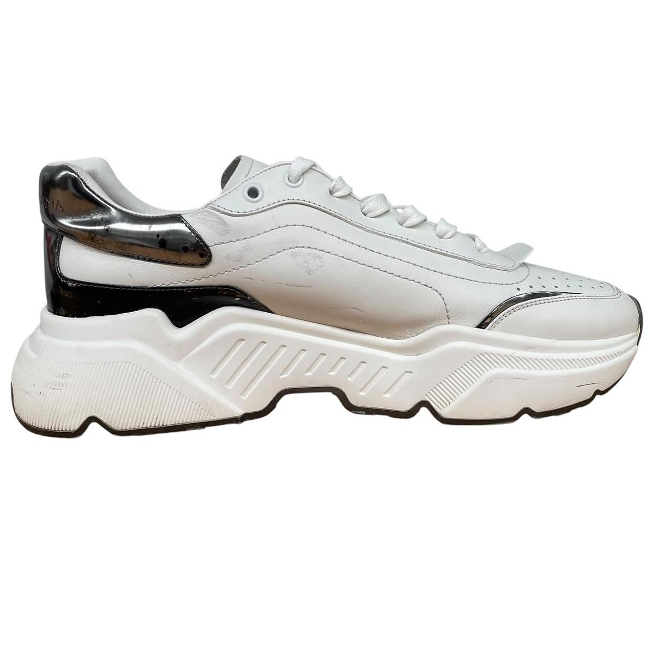 Dolce and Gabbana Daymaster White Leather Trainers