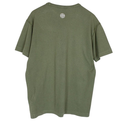 Stone Island AW 2019 Green Short Sleeve Logo Print T-Shirt