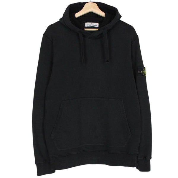 Stone Island AW 2021 Black Cotton Hoodie Jumper