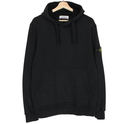 Stone Island AW 2021 Black Cotton Hoodie Jumper