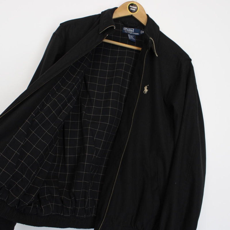 Polo Ralph Lauren Black Full Zip Harrington Jacket