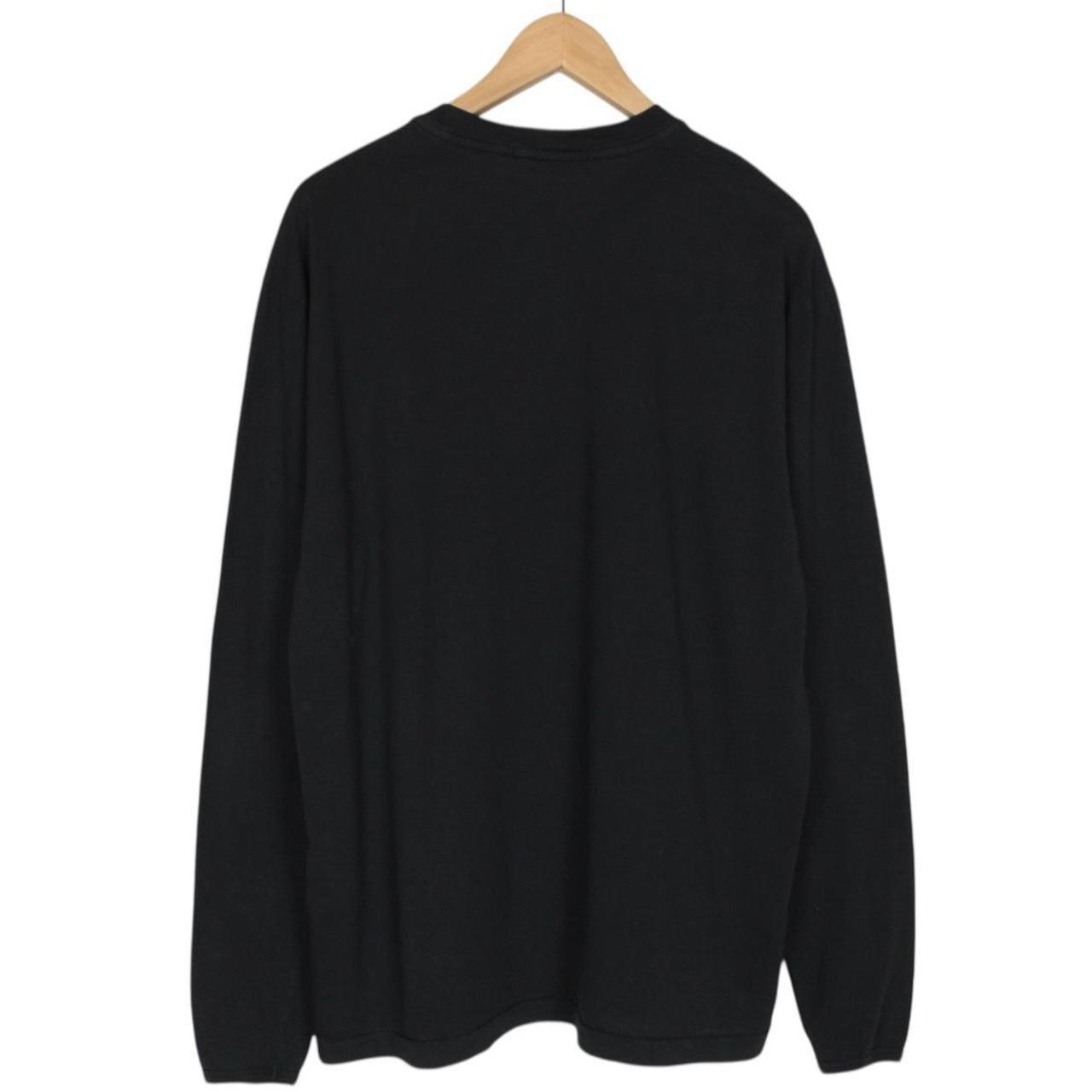 Stone Island SS 2022 Black Long Sleeve Compass T-Shirt