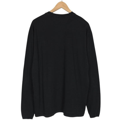 Stone Island SS 2022 Black Long Sleeve Compass T-Shirt