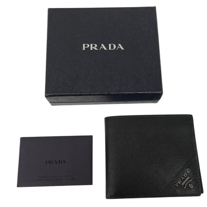 Prada Black Saffiano Leather Wallet