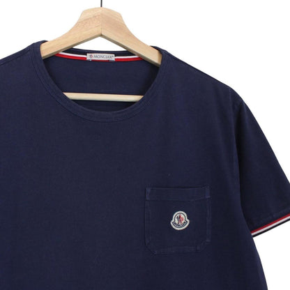 Moncler Navy Blue Maglia Logo Short Sleeve T-Shirt