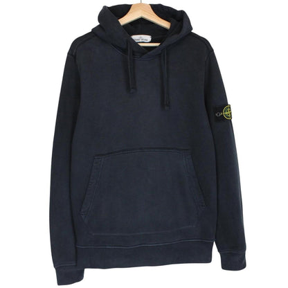 Stone Island AW 2018 Navy Blue Cotton Hoodie Jumper