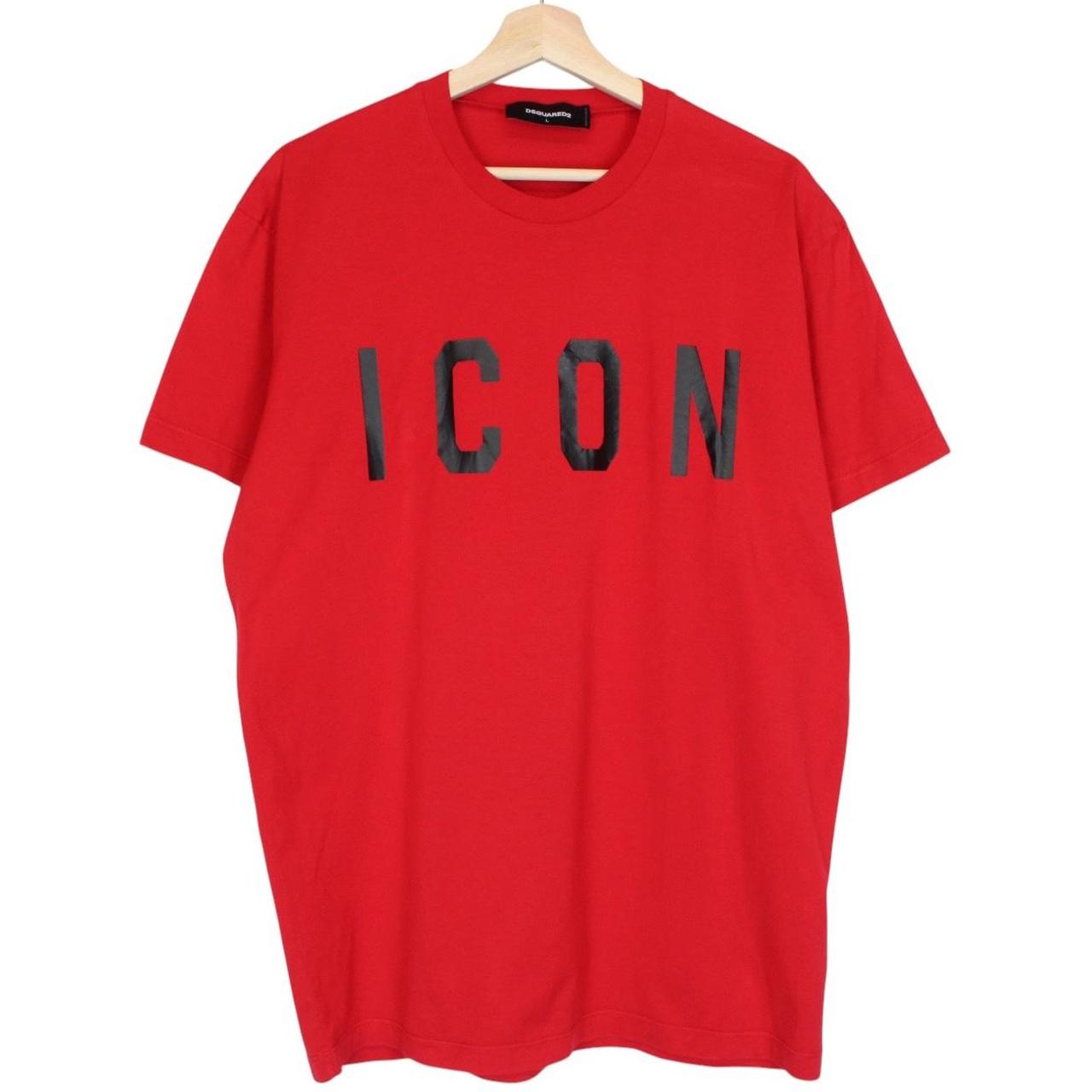 Dsquared2 Icon Red and Black Short Sleeve T-Shirt