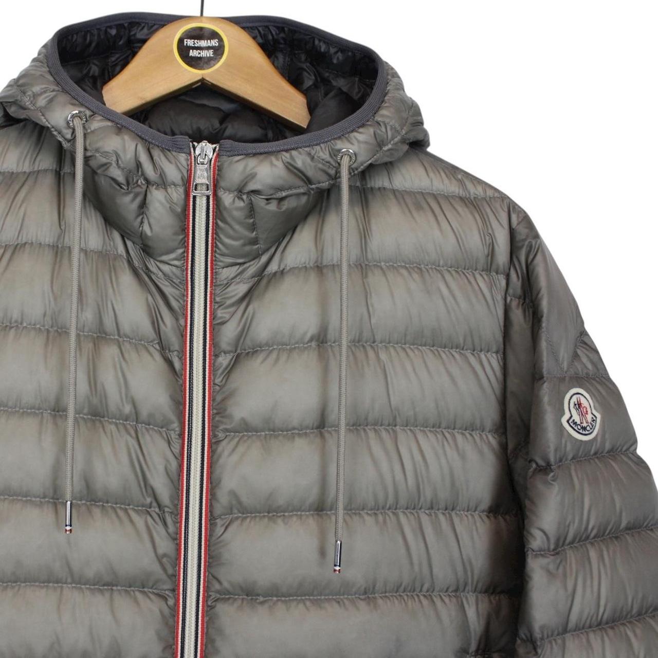 Moncler Athenes Grey Longue Saison Hooded Down Jacket