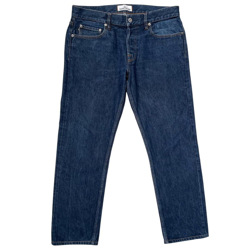Stone Island AW 2017 Navy Blue RE-T Fit Denim Jeans