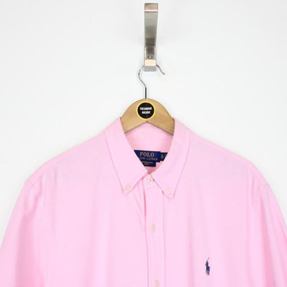 Polo Ralph Lauren Pink Short Sleeve Cotton Featherweight Mesh Shirt