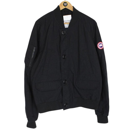 Canada Goose Black Faber Full Zip Nylon Bomber Jacket