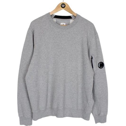 CP Company Grey Goggle Lens Cotton Sweatshirt Jumper