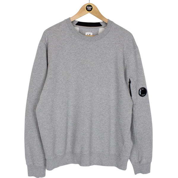 CP Company Grey Goggle Lens Cotton Sweatshirt Jumper