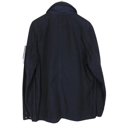Stone Island SS 2023 Navy Blue Cupro Cotton Twill-TC Jacket