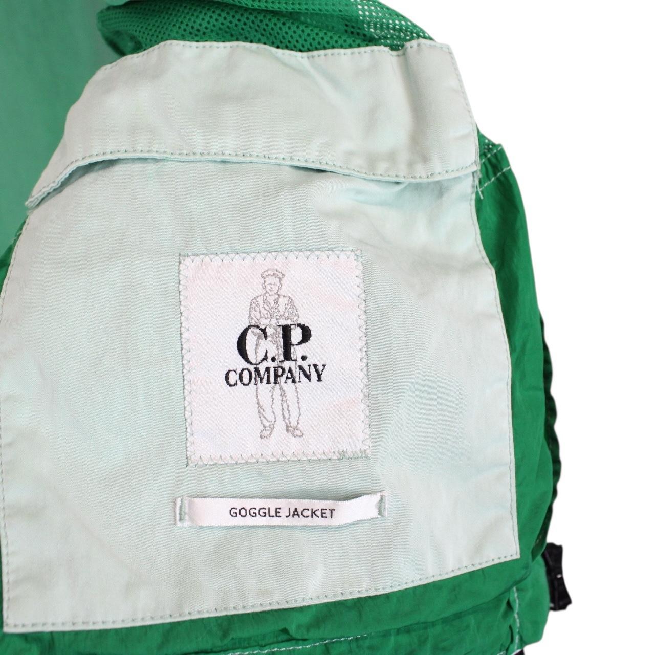 CP Company Mint Green Raso-CP Full Zip Goggle Jacket