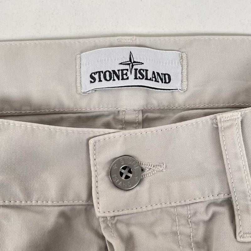 Stone Island Stone Grey RE-T Fit Cotton Trousers