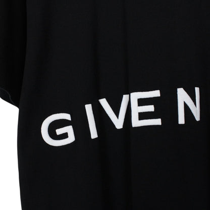 Givenchy Paris Black and White 4G Emblem Logo Short Sleeve Cotton T-Shirt