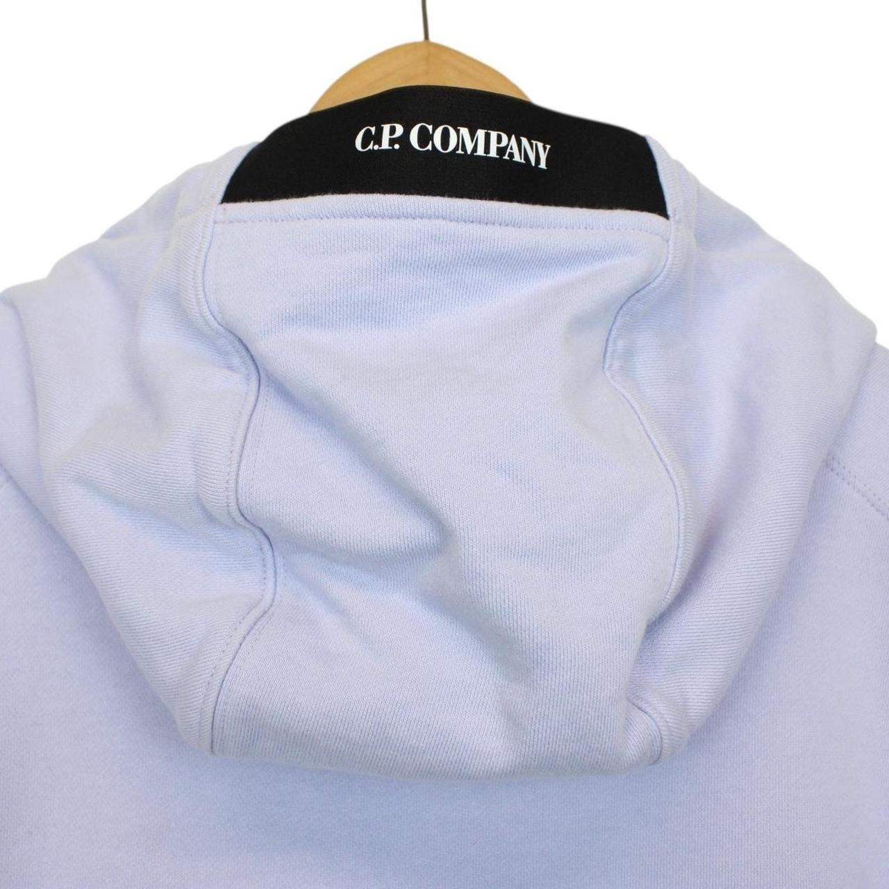 CP Company Lilac Purple Cotton Lens Hoodie Jumper
