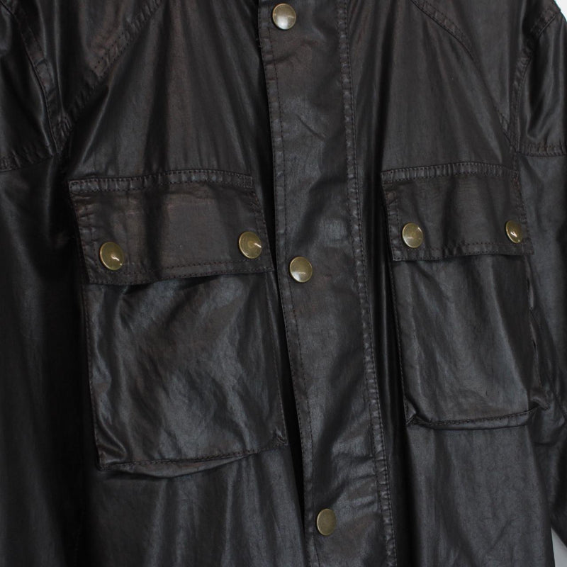 Belstaff Trialmaster Brown Belted Waxed Cotton Jacket