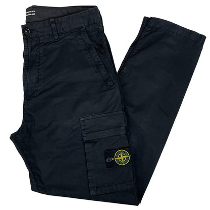 Stone Island AW 2022 Black RE-T Fit Cargo Trousers