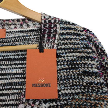 Missoni Multicoloured Button Up Bouclé Wool Knit Cardigan Jumper