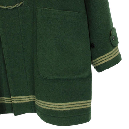 Vintage Stone Island AW 1986 Green Heavyweight Wool Montgomery Duffle Coat