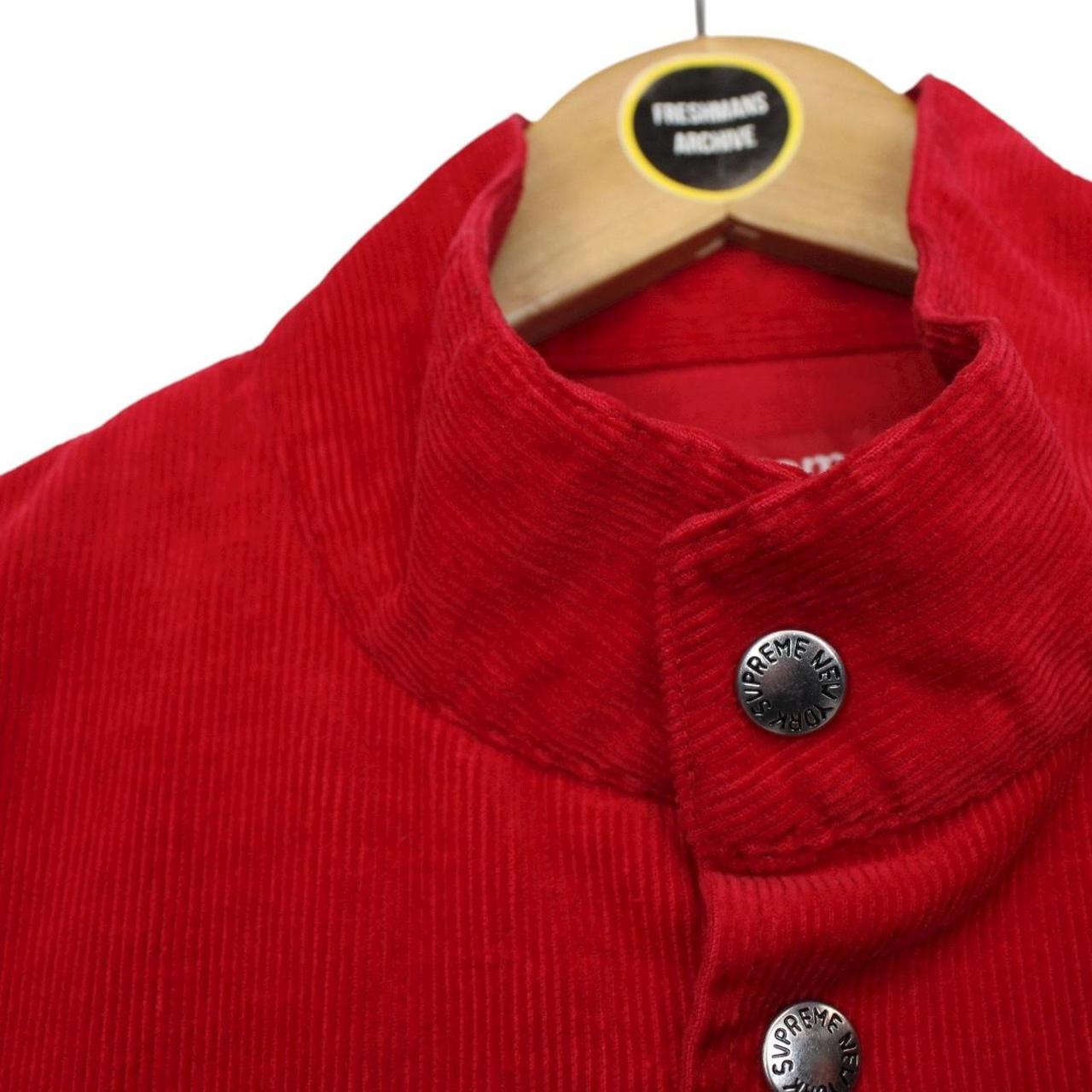 Supreme 2012 Red Corduroy Pullover Box Logo Sweatshirt Jumper