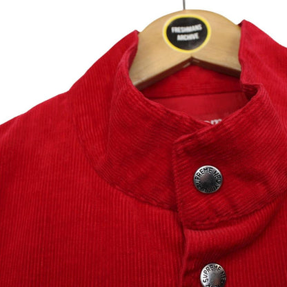 Supreme 2012 Red Corduroy Pullover Box Logo Sweatshirt Jumper