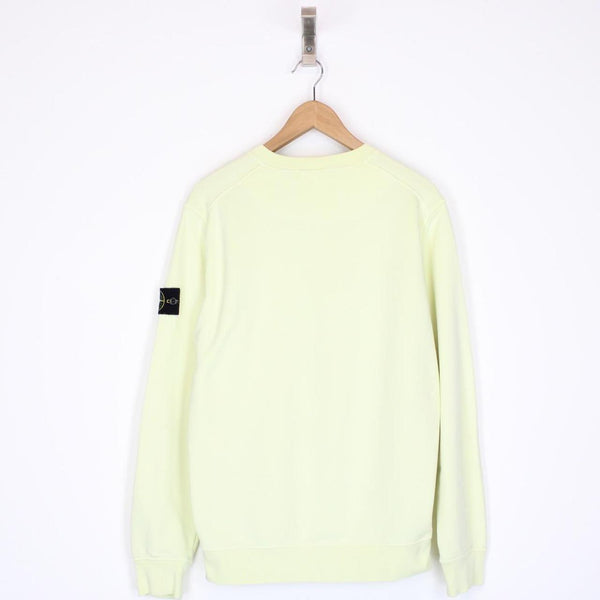 Stone Island SS 2021 Yellow Cotton Sweatshirt Jumper