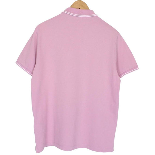 Stone Island Pink Short Sleeve Compass Cotton Polo Shirt