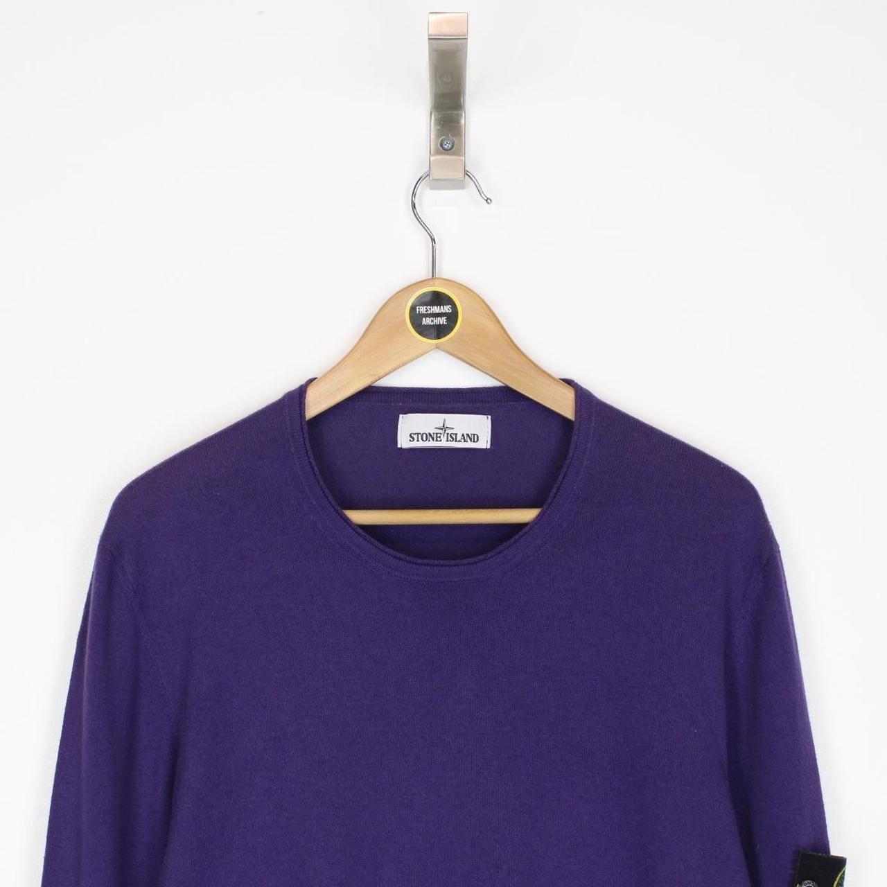 Stone Island SS 2016 Purple Thin Cotton Knit Sweatshirt