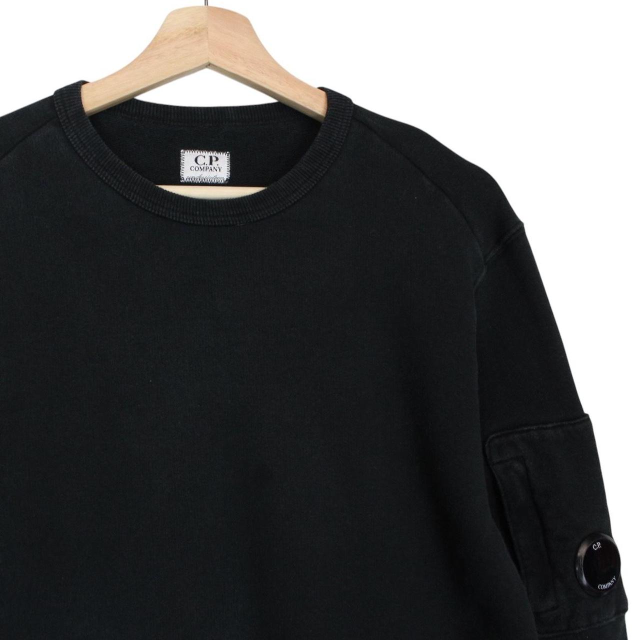 CP Company Black Cotton Lens Sweatshirt Jumper