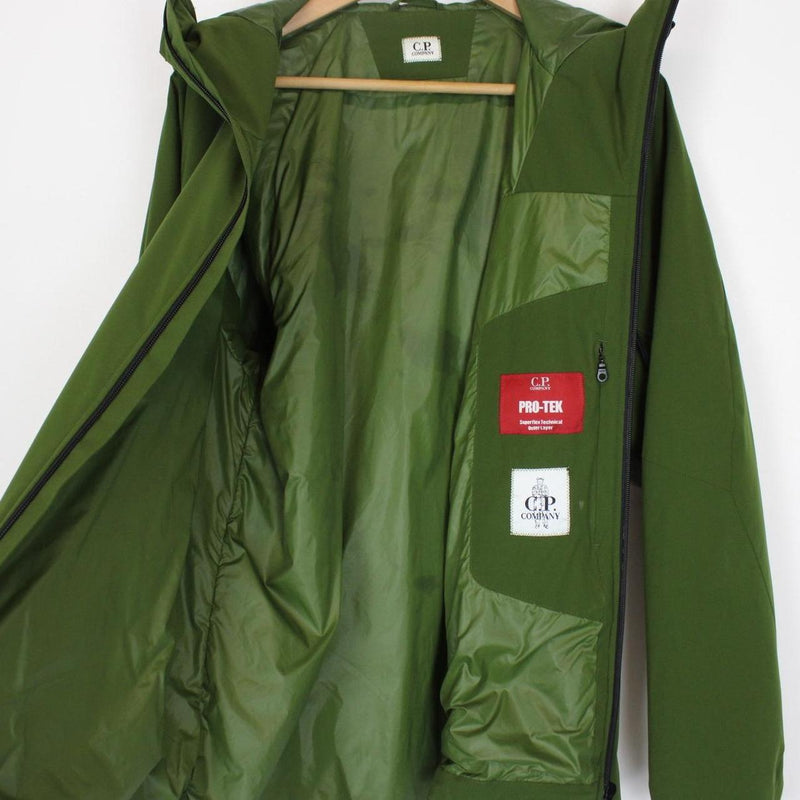 CP Company Green Pro-Tek Full Zip Primaloft Hooded Lens Jacket